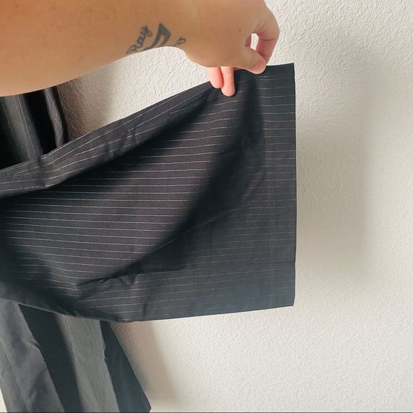 Lane Bryant Zip Front Pinstripe Flare Leg Trousers Sz 24 - Picture 8 of 9